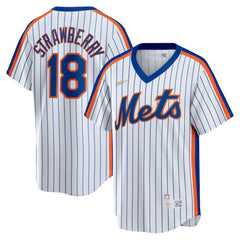 MLB Darryl Strawberry New York Mets Nike Home Cooperstown Collection Player Jersey - White
