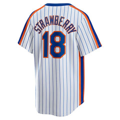 MLB Darryl Strawberry New York Mets Nike Home Cooperstown Collection Player Jersey - White