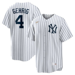 MLB Lou Gehrig New York Yankees Nike Home Cooperstown Collection Player Jersey - White