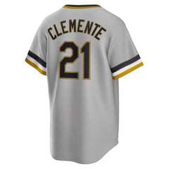MLB Roberto Clemente Pittsburgh Pirates Nike Road Cooperstown Collection Player Jersey - Gray