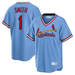 MLB Ozzie Smith St. Louis Cardinals Nike Road Cooperstown Collection Player Jersey - Light Blue