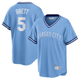MLB George Brett Kansas City Royals Nike Road Cooperstown Collection Player Jersey - Light Blue