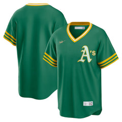 MLB Athletics Nike Road Cooperstown Collection Team Jersey - Kelly Green