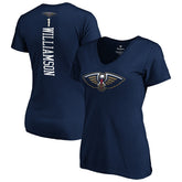 Zion Williamson New Orleans Pelicans Women's 2019 NBA Draft Playmaker Name & Number V-Neck T-Shirt Navy