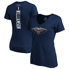Zion Williamson New Orleans Pelicans Women's 2019 NBA Draft Playmaker Name & Number V-Neck T-Shirt Navy