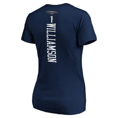 Zion Williamson New Orleans Pelicans Women's 2019 NBA Draft Playmaker Name & Number V-Neck T-Shirt Navy