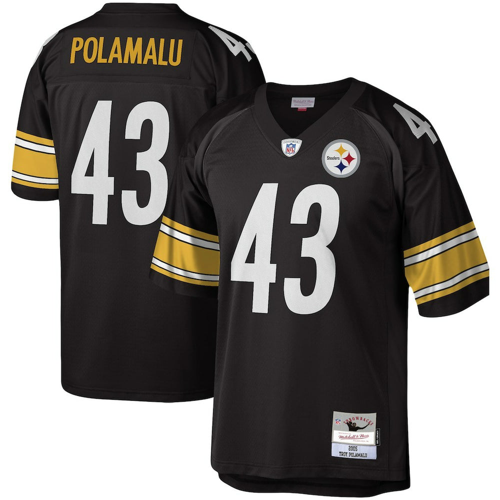 NFL Troy Polamalu Pittsburgh Steelers Legacy Replica Jersey - Black cheap