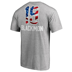 Charlie Blackmon Colorado Rockies Banner Wave Name & Number T-Shirt - Heathered Gray T-shirts