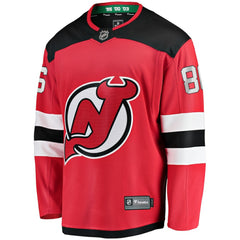 NHL Jack Hughes New Jersey Devils Fanatics Breakaway Player Jersey - Red
