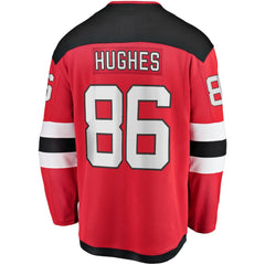 NHL Jack Hughes New Jersey Devils Fanatics Breakaway Player Jersey - Red