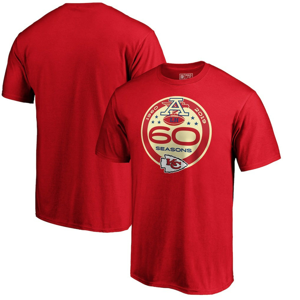 Kansas City Chiefs 60th Season Logo T-Shirt Red