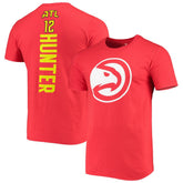 De'Andre Hunter Atlanta Hawks Playmaker Name & Number Logo T-Shirt Red