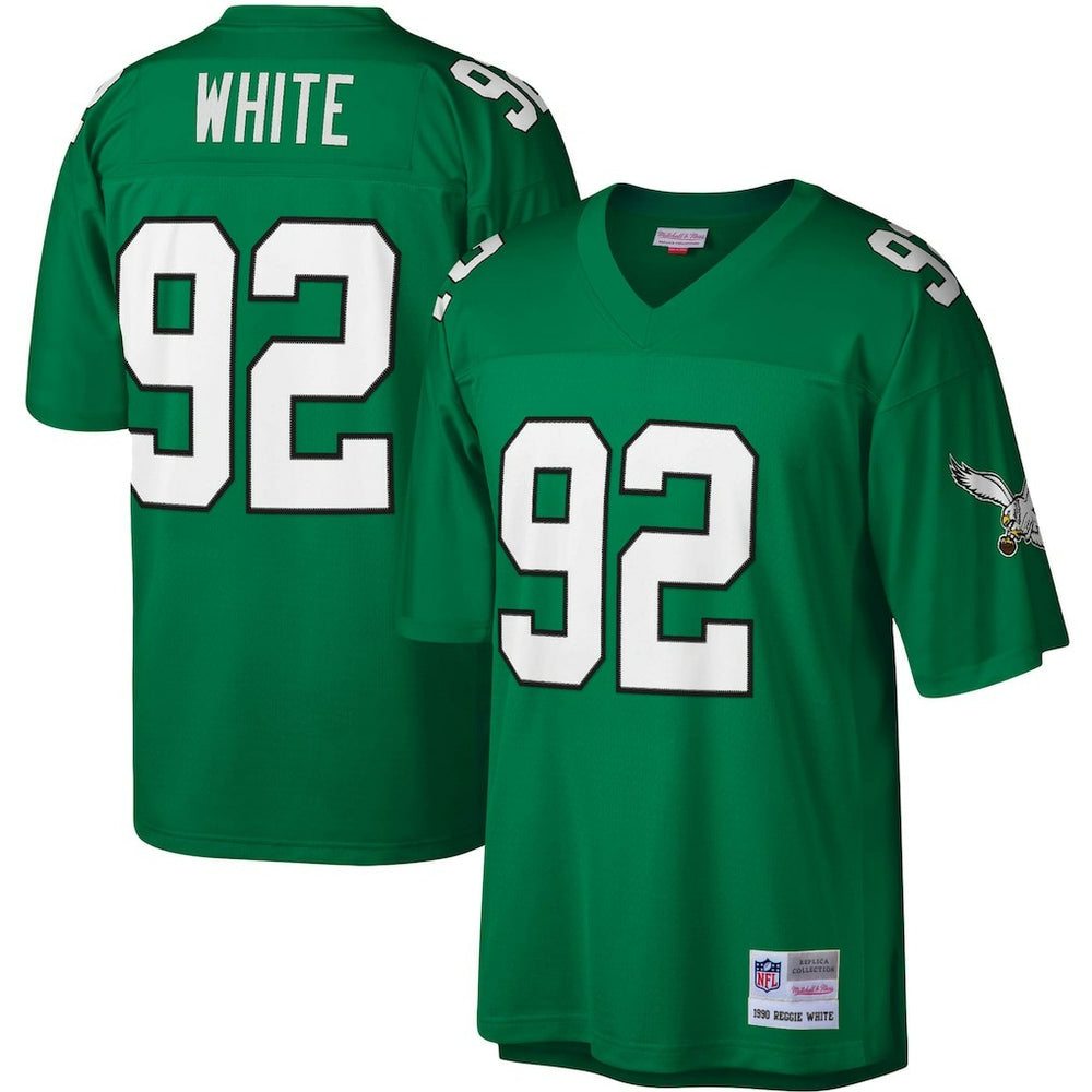 Reggie White Philadelphia Eagles Legacy Replica Jersey Kelly Green