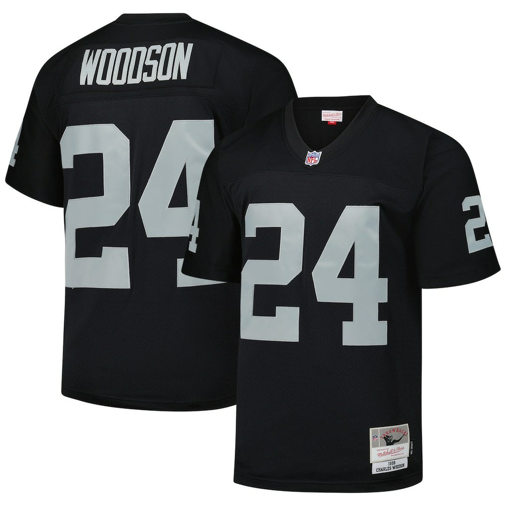 NFL Charles Woodson Las Vegas Raiders Legacy Replica Jersey - Black discount
