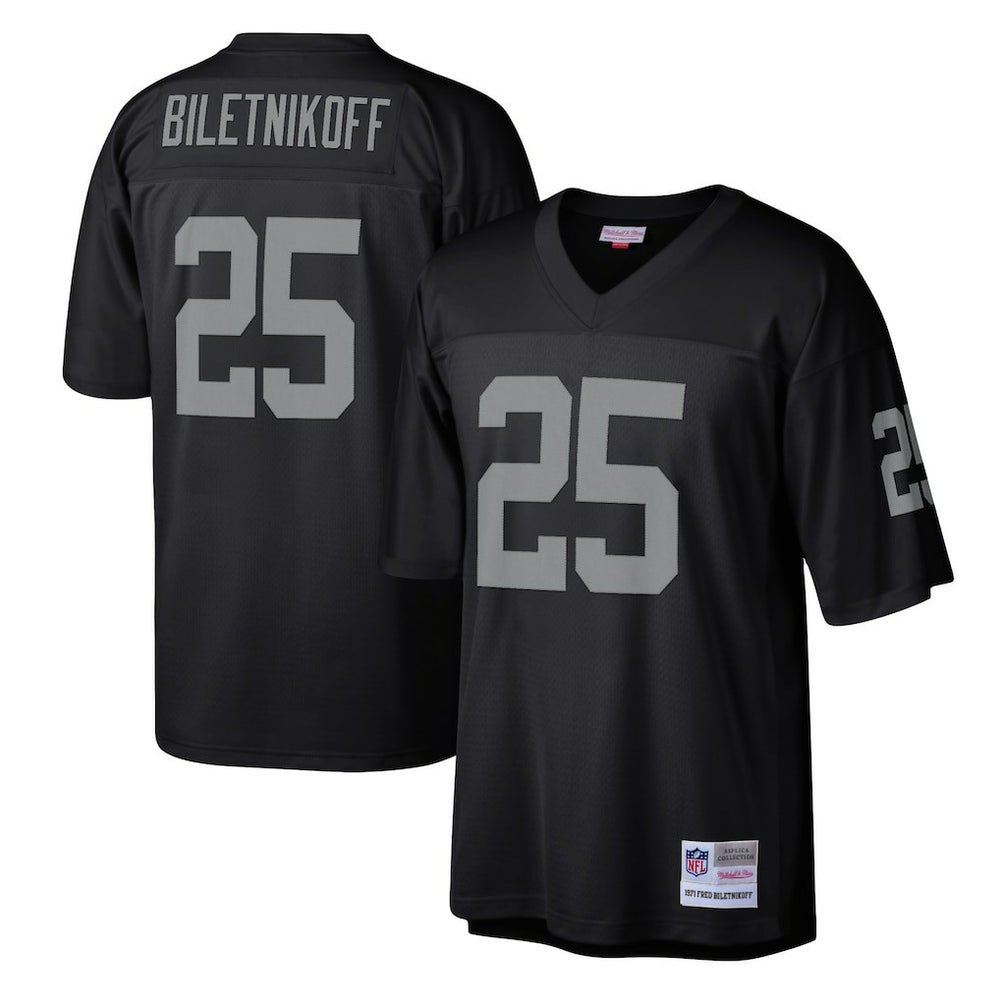 NFL Fred Biletnikoff Las Vegas Raiders Legacy Replica Jersey - Black on sale