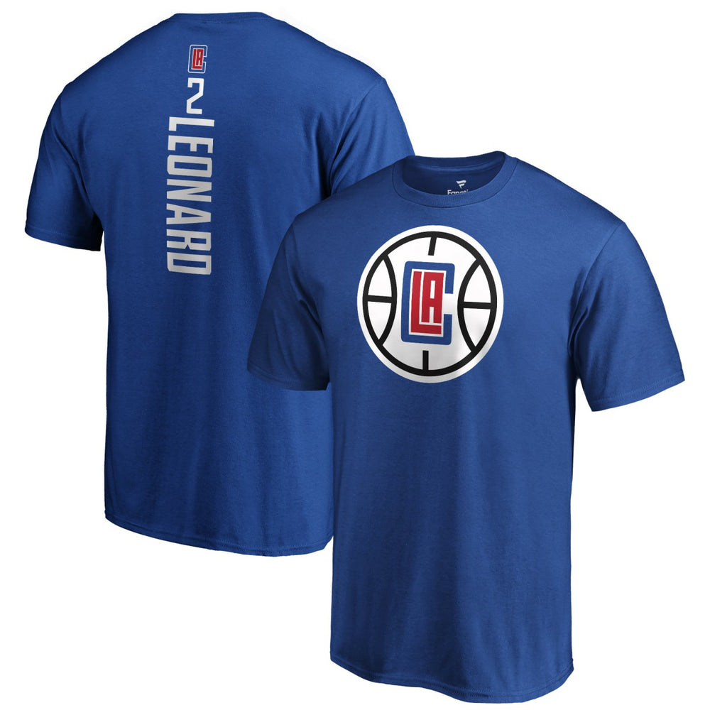 Kawhi Leonard LA Clippers Playmaker Name & Number T-Shirt Blue