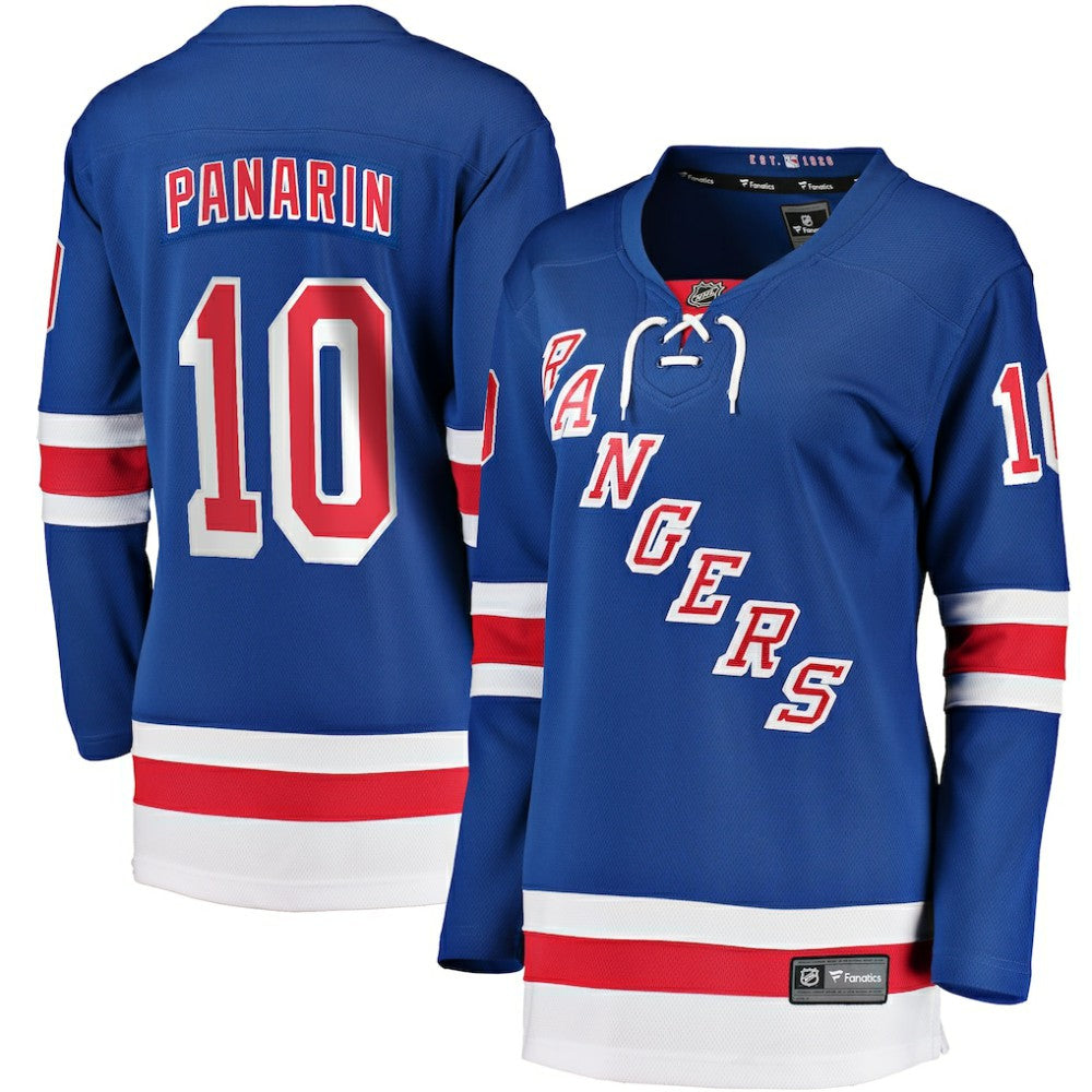 NHL Artemi Panarin New York Rangers Fanatics Women's Home Breakaway Player Jersey - Blue