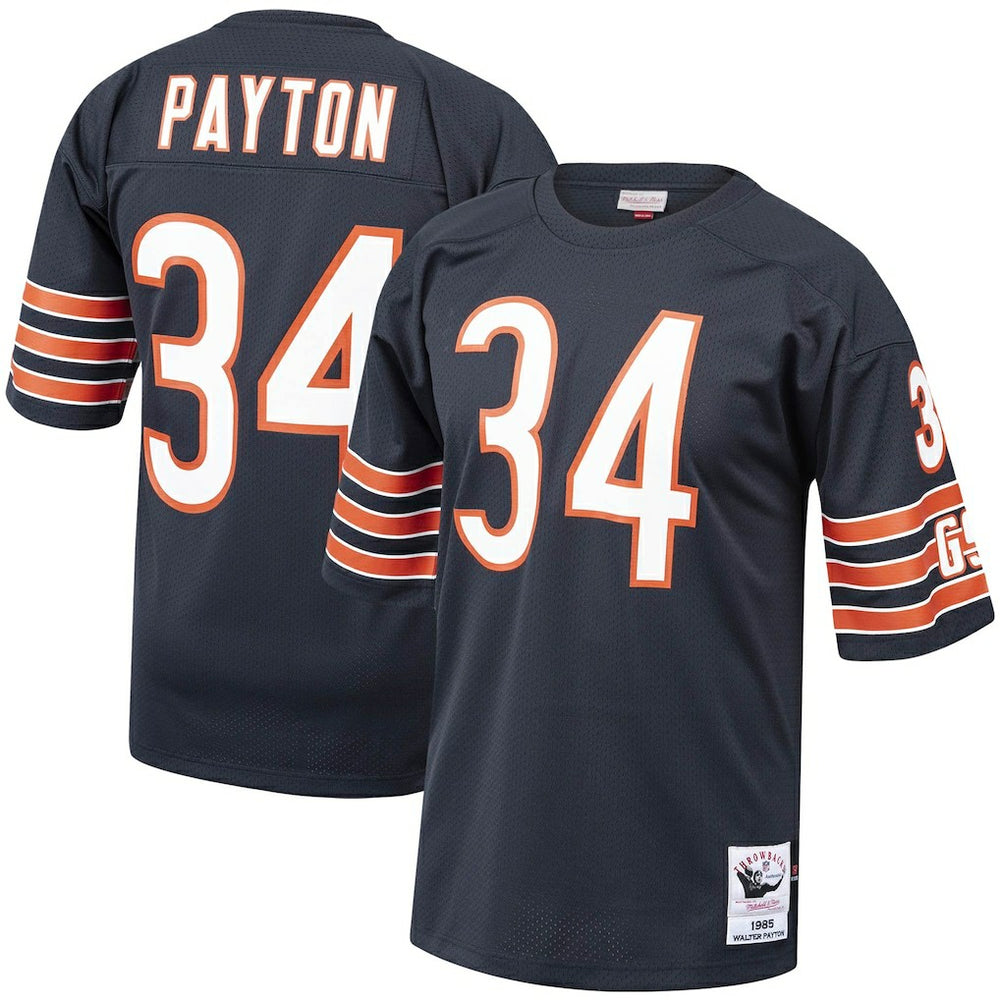 Walter Payton Chicago Bears 1985 Authentic Throwback Retired Player Jersey Navy