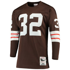 NFL Jim Brown Cleveland Browns 1964 Authentic Throwback Retired Player Jersey - Brown discount
