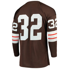 NFL Jim Brown Cleveland Browns 1964 Authentic Throwback Retired Player Jersey - Brown discount