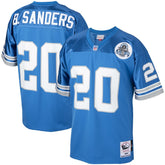 Barry Sanders Detroit Lions 1993 Authentic Throwback Retired Player Jersey Blue
