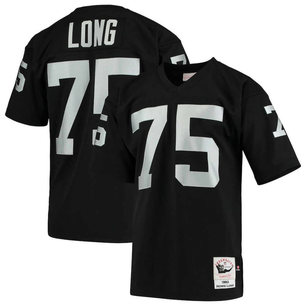 NFL Howie Long Las Vegas Raiders 1983 Authentic Throwback Retired Player Jersey - Black sale