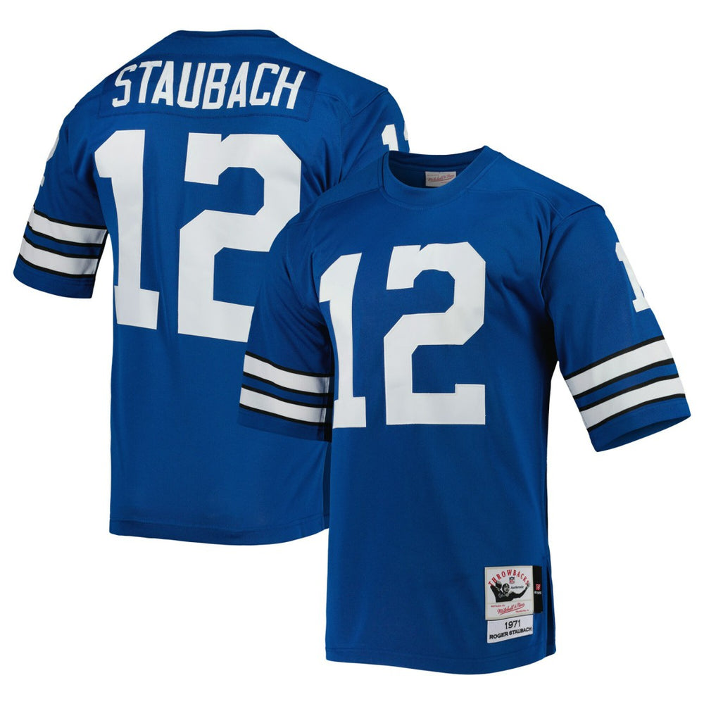 NFL Roger Staubach Dallas Cowboys 1971 Authentic Throwback Retired Player Jersey - Royal on sale