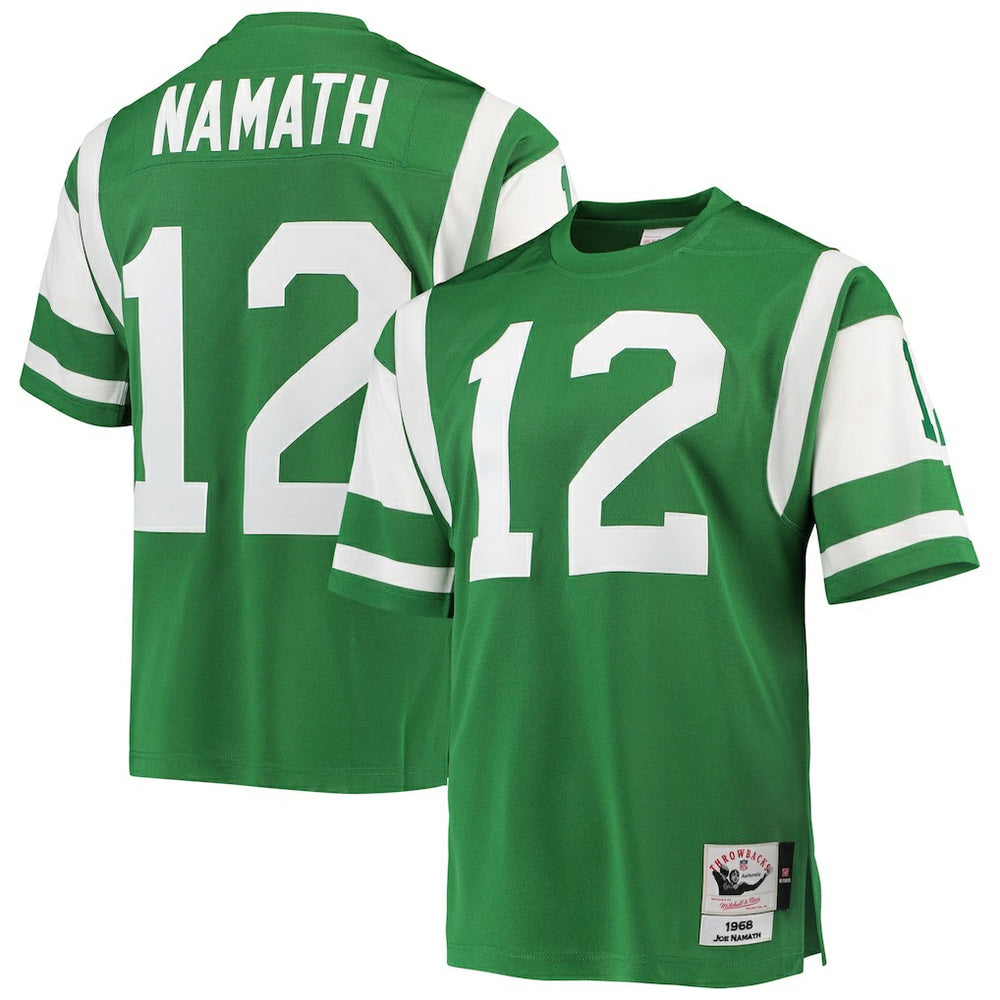 NFL Joe Namath New York Jets 1968 Authentic Throwback Retired Player Jersey - Green on sale