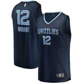 NBA Ja Morant Memphis Grizzlies Fast Break Replica Jersey Navy - Icon Edition