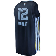 NBA Ja Morant Memphis Grizzlies Fast Break Replica Jersey Navy - Icon Edition