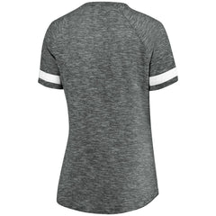 Brooklyn Nets Women's Showtime Winning With Pride Notch Neck T-Shirt Gray/White