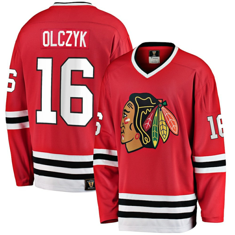 NHL Eddie Olczyk Chicago Blackhawks Fanatics Premier Breakaway Retired Player Jersey - Red