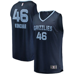 NBA John Konchar Memphis Grizzlies Fast Break Replica Jersey Navy - Icon Edition