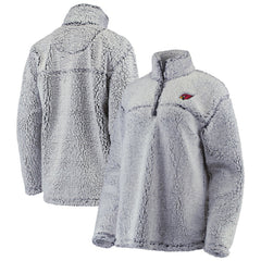 Arizona Cardinals G-III 4Her by Carl Banks Women's Sherpa Quarter-Zip Pullover Jacket Gray