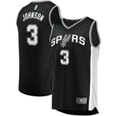 NBA Keldon Johnson San Antonio Spurs Fast Break Replica Jersey Black - Icon Edition
