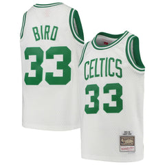 NBA Larry Bird Boston Celtics Youth 1985-86 Hardwood Classics Swingman Throwback Jersey - White