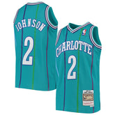 Larry Johnson Charlotte Hornets Youth 1992/93 Hardwood Classics Swingman Jersey Teal