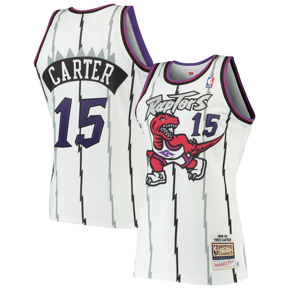 NBA Vince Carter Toronto Raptors 1998/99 Hardwood Classics Authentic Jersey - White