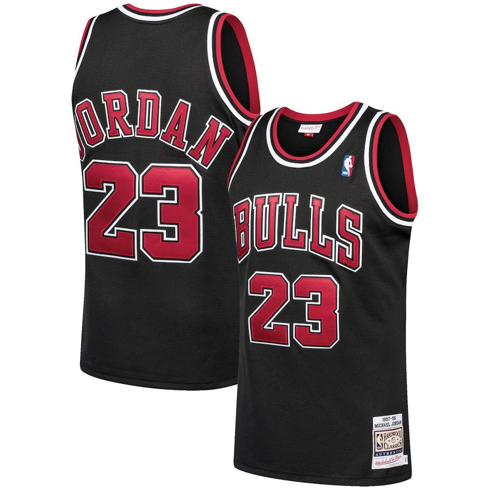 NBA Michael Jordan Chicago Bulls 1997/98 Hardwood Classics Authentic Jersey sale - Black