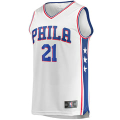 Joel Embiid Philadelphia 76ers Replica Jersey Association Edition White
