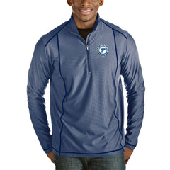 NHL St. Louis Blues Antigua 2019 Stanley Cup Champions Tempo Quarter-Zip Pullover Jacket - Royal/Heather Gray