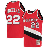 NBA Clyde Drexler Portland Trail Blazers 1983/84 Hardwood Classics Swingman Jersey - Red