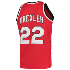 NBA Clyde Drexler Portland Trail Blazers 1983/84 Hardwood Classics Swingman Jersey - Red