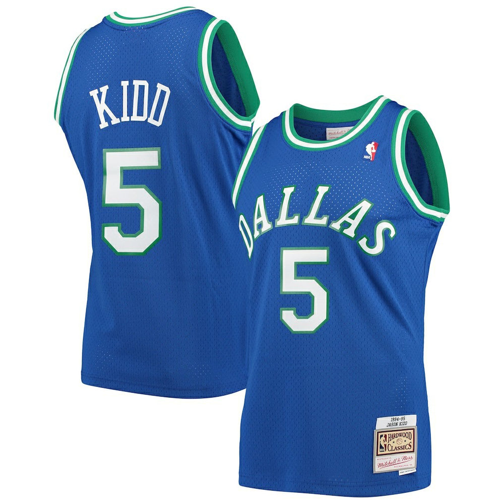 NBA Jason Kidd Dallas Mavericks 1994/95 Hardwood Classics Swingman Jersey sale - Blue
