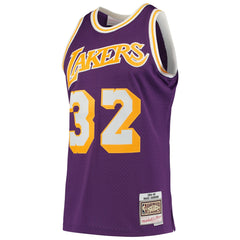 NBA Magic Johnson Los Angeles Lakers 1984/85 Hardwood Classics Swingman Jersey - Purple