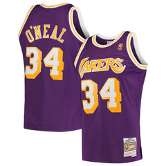 NBA Shaquille O'Neal Los Angeles Lakers Hardwood Classics Swingman Jersey - Purple