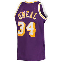NBA Shaquille O'Neal Los Angeles Lakers Hardwood Classics Swingman Jersey - Purple