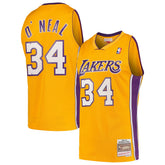 Shaquille O'Neal Los Angeles Lakers Hardwood Classics Swingman Jersey Gold