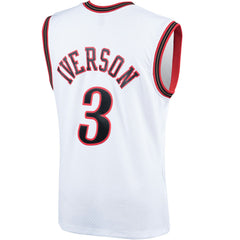 Allen Iverson Philadelphia 76ers Hardwood Classics Swingman Jersey White