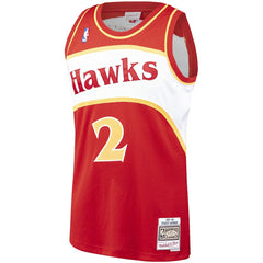 NBA Stacey Augmon Atlanta Hawks 1991/92 Hardwood Classics Swingman Jersey - Red